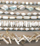 weiße Perlenketten Sonderformen